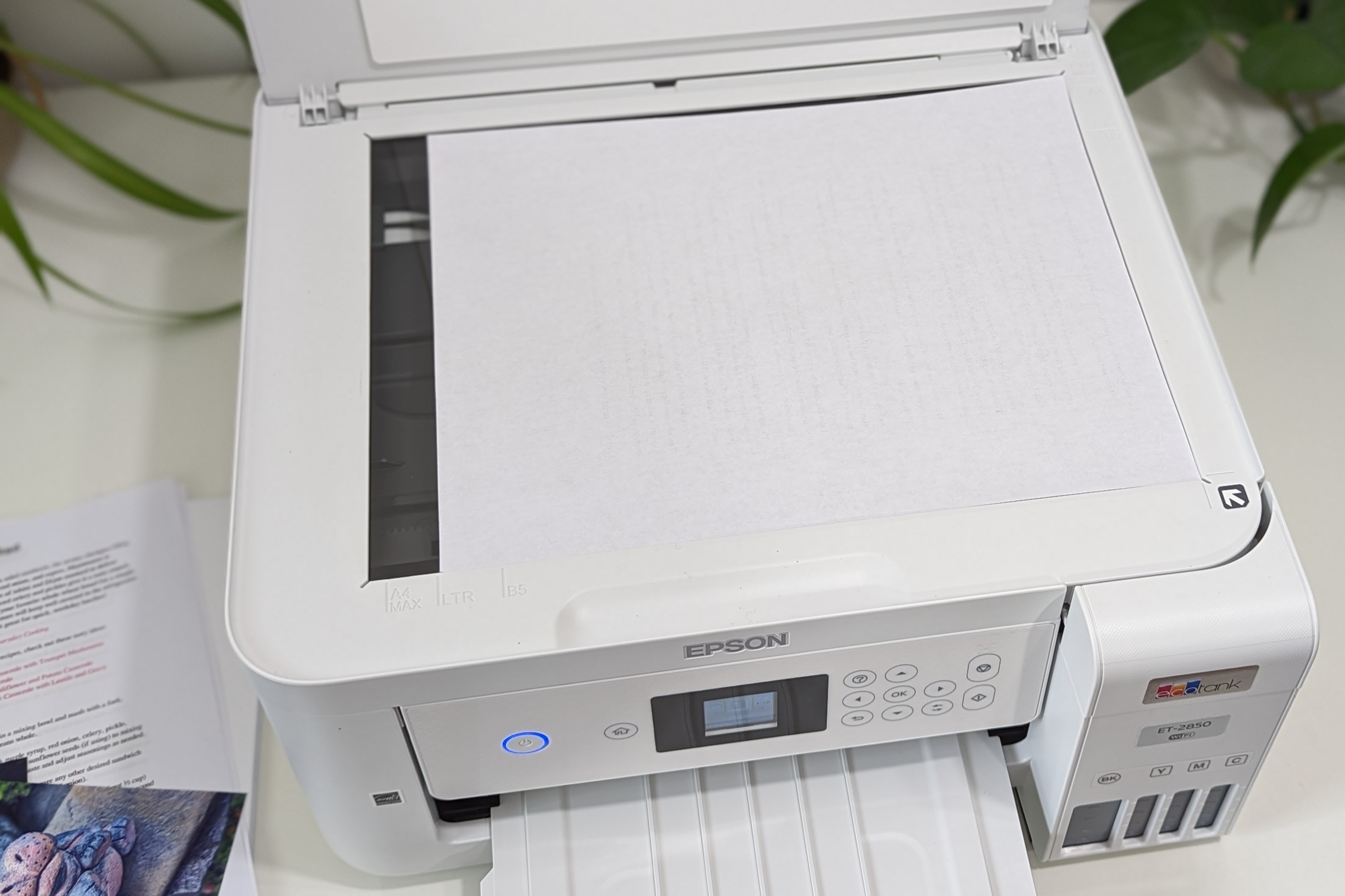 The Epson EcoTank ET-2850's flatbed scanner is exceptional for capturing detail.