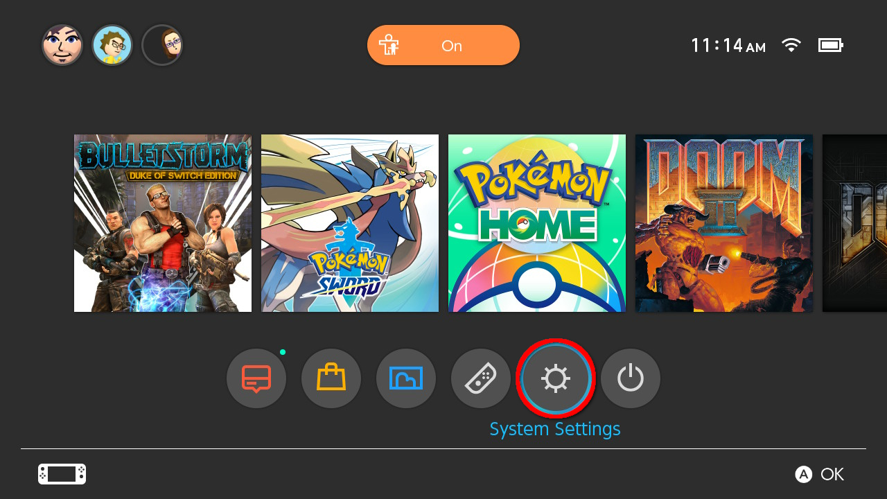 How to use hidden Nintendo Switch browser - Step 1
