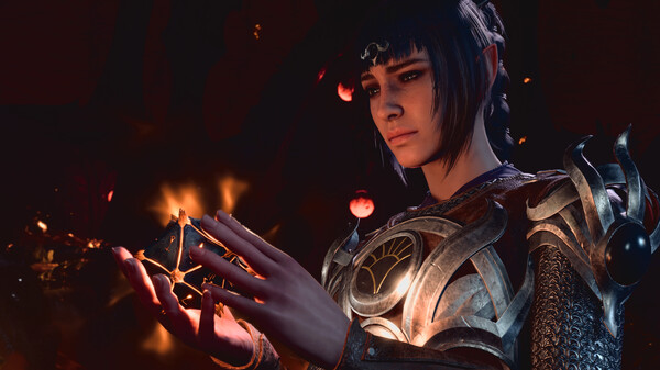 A mage holding a flaming object