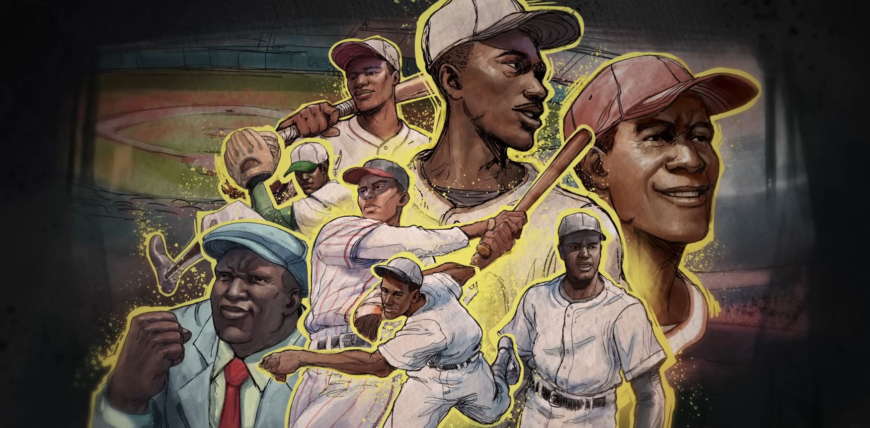 Art of the players featured in MLB The Show 23's Storylines mode.