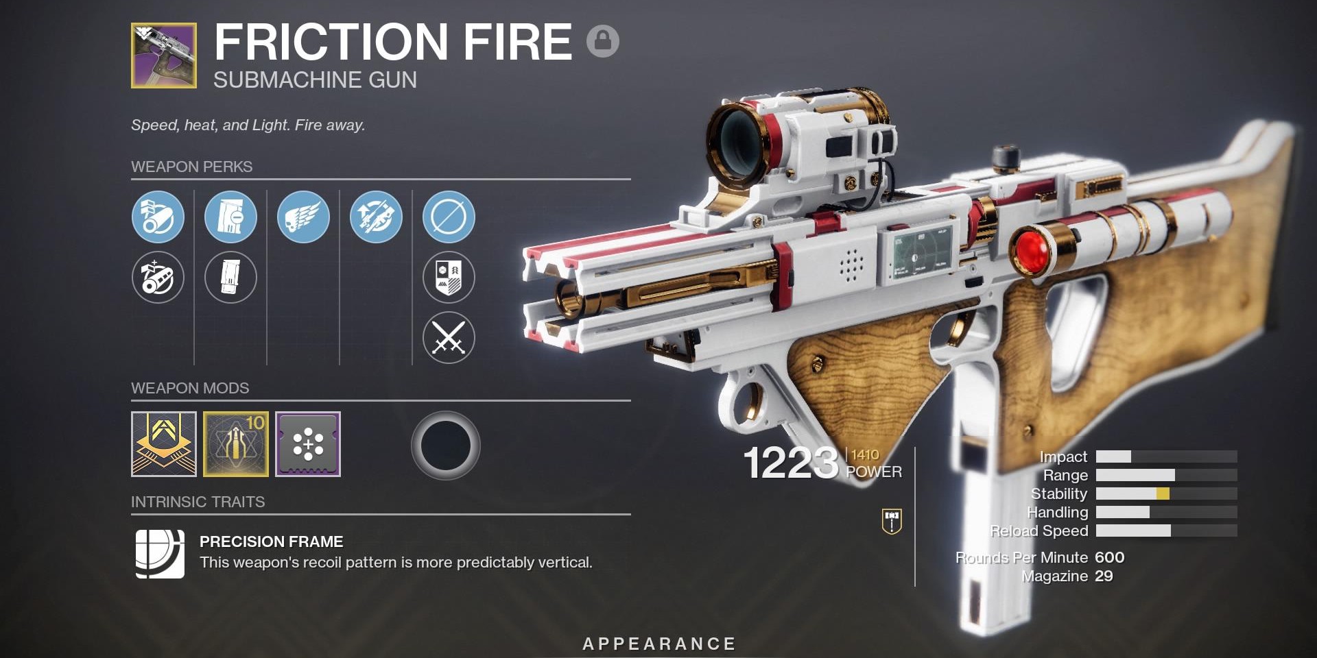 Friction Fire Destiny 2
