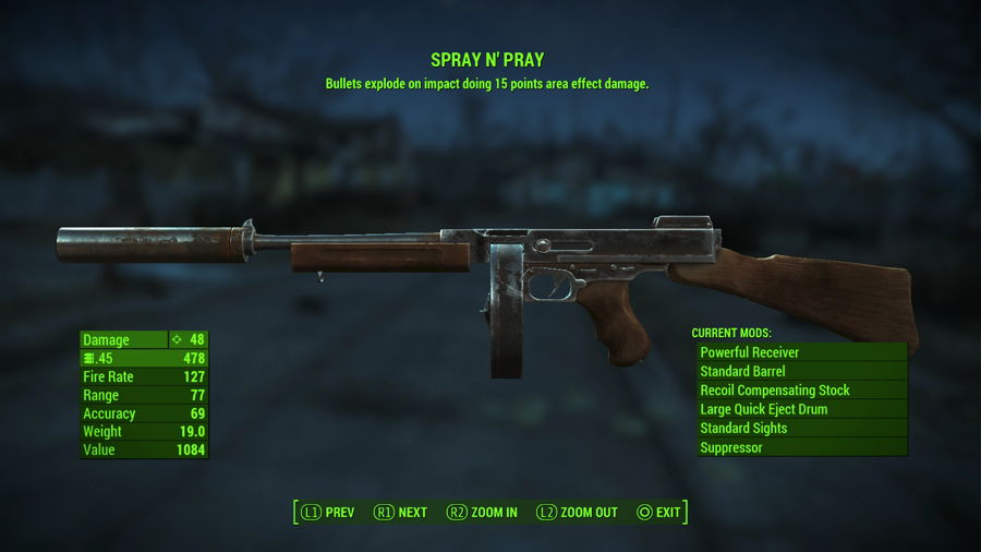 The Sergeant Ash weapon in Fallout 4.