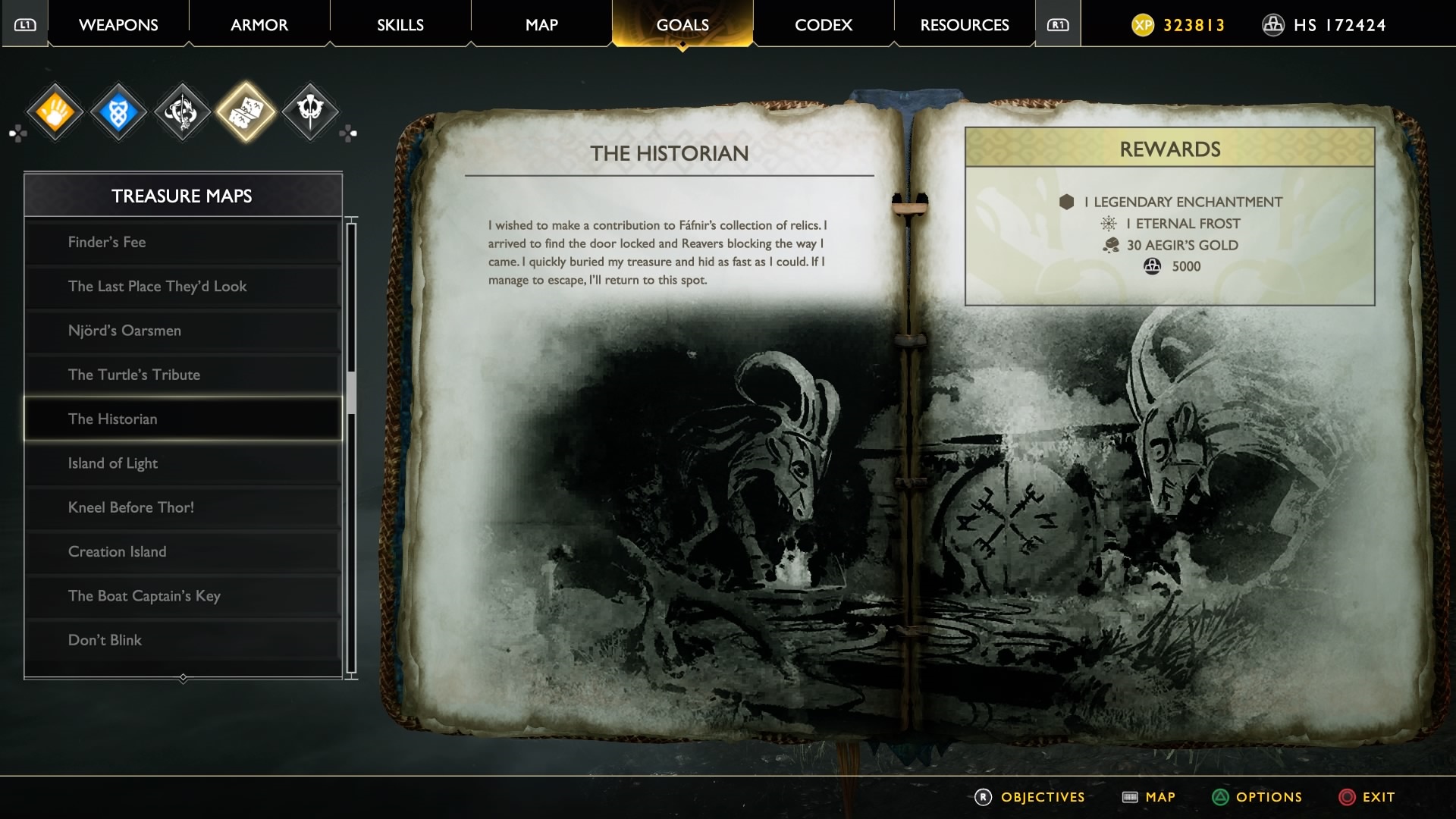 god of war treasure map collectibles guide the historian