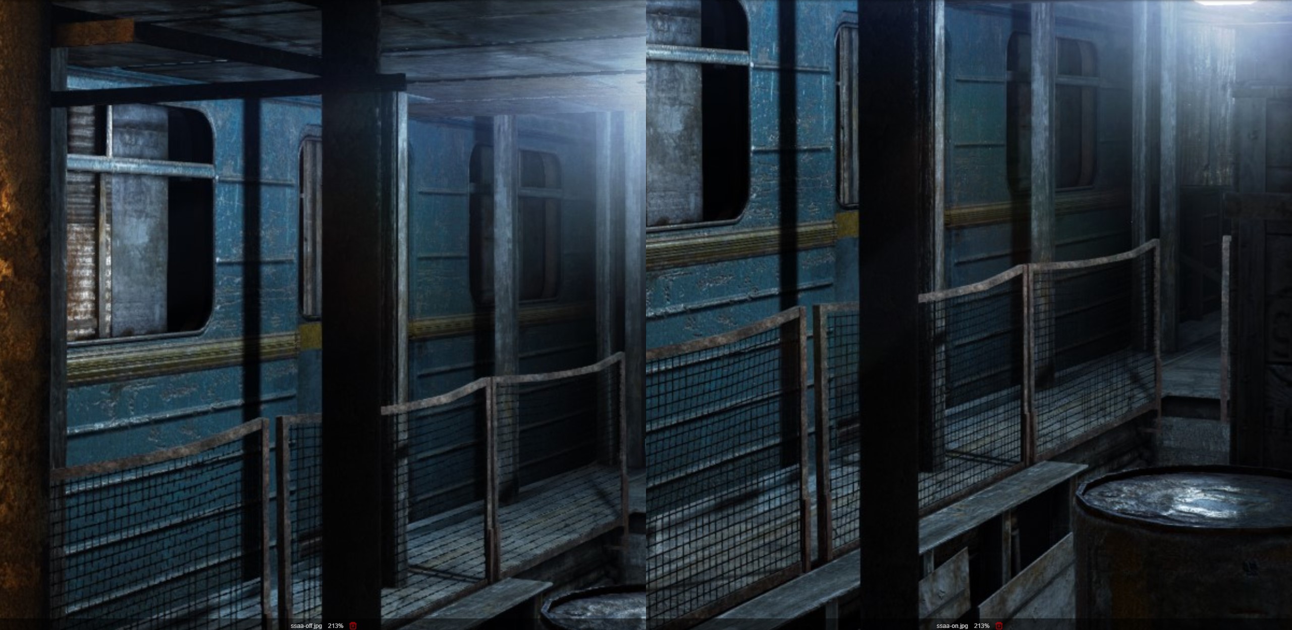 SSAA comparison in Metro 2033 Redux